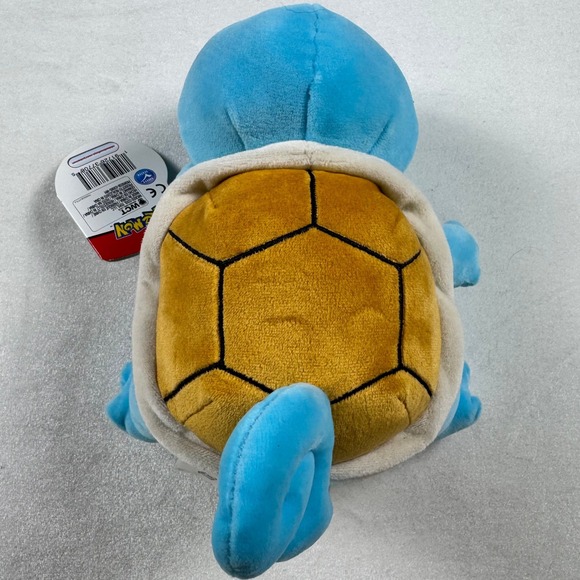 Pokemon Other - Pokemon Squirtle Plush WCT Wicked Cool Toys Blue Sleeping Stuffed Animal NWT